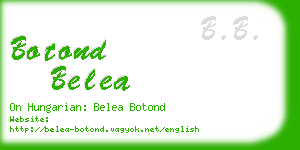 botond belea business card